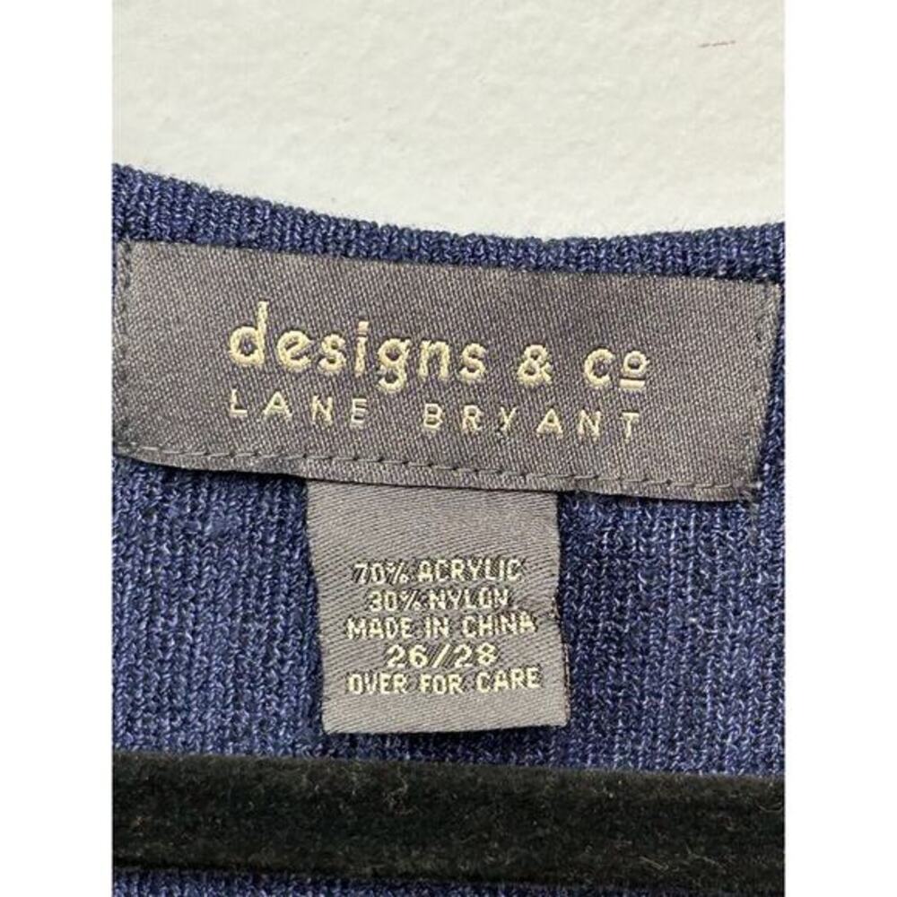 Designs & Co by Lane Bryant Womens Acrylic Tank Top Womens Size 26/28 Sleeveless - Picture 4 of 7
